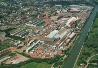 Vue aérienne de la plateforme industrielle d'Isbergues