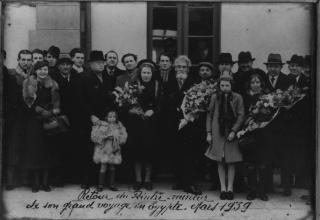 Augustin Lesage de retour d’Egypte, gare de Lillers, mars 1939 © NA